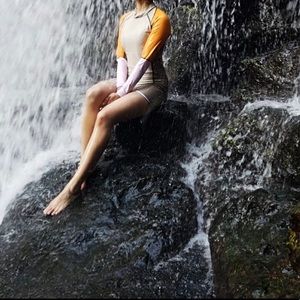 Long Sleeve One Piece Swimwear